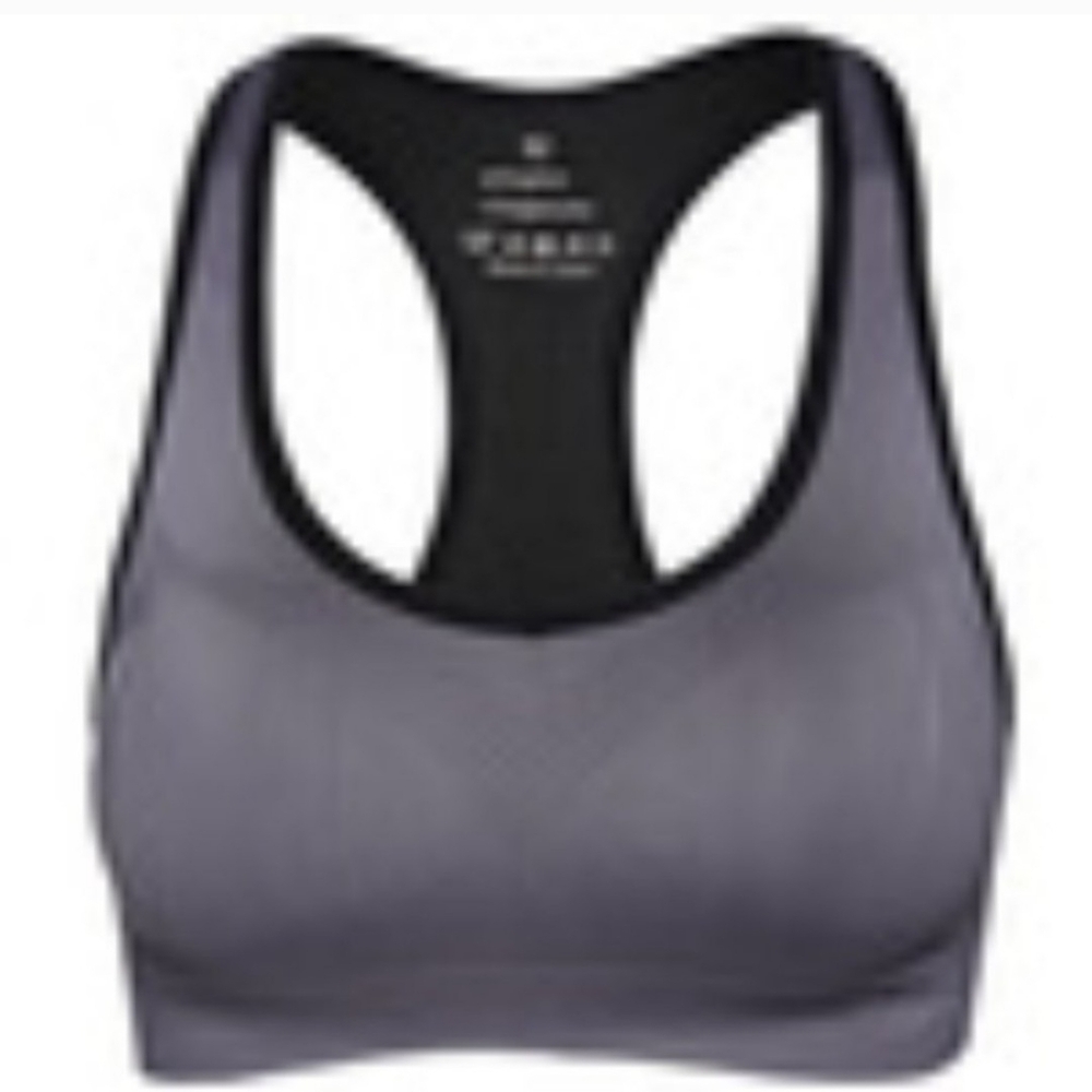 Womens gray High impact sports bra